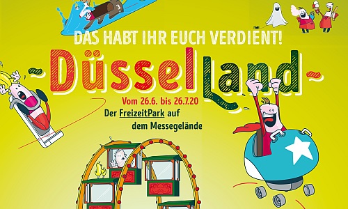 Düsseland, , DüsselLand - der Pop-Up-Freizeitpark auf dem Düsseldorfer Messegelände