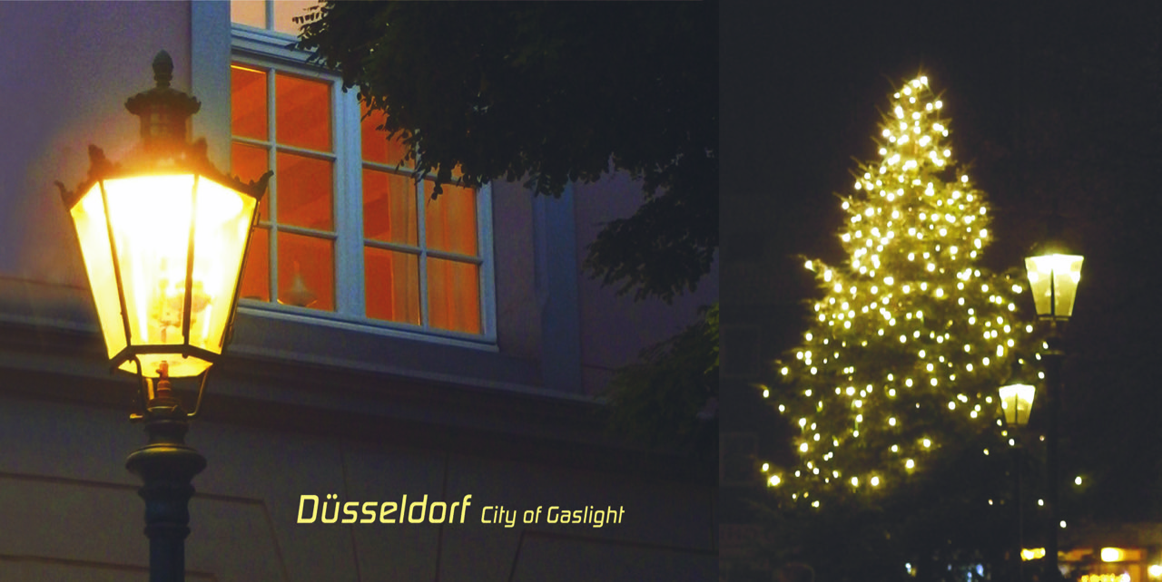 schmitz laterne, , Weihnachtskarten: Düsseldorf-Motive und die stimmungsvollen Gaslaternen
