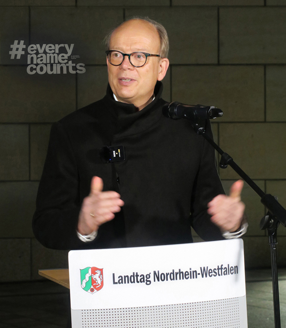 Foto 2 Andre Kuper Praesident des Landtags NRW, , Medieninstallation #everynamecounts